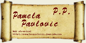 Pamela Pavlović vizit kartica